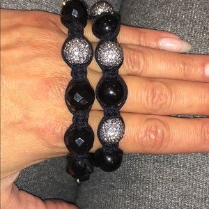 2 shamballa bracelets unisex